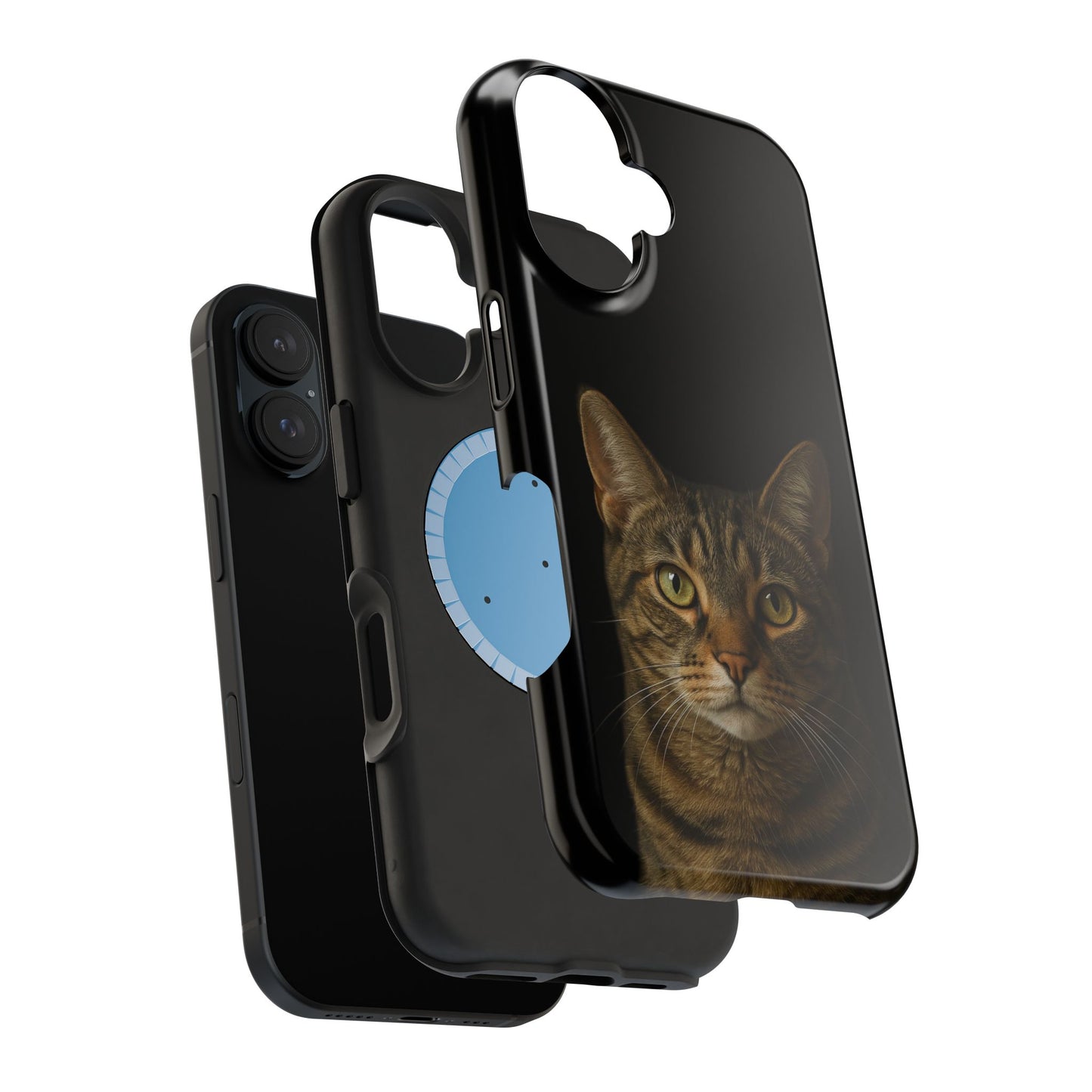 Magnetic Impact-Resistant Phone Case — Realistic Tabby Cat Portrait
