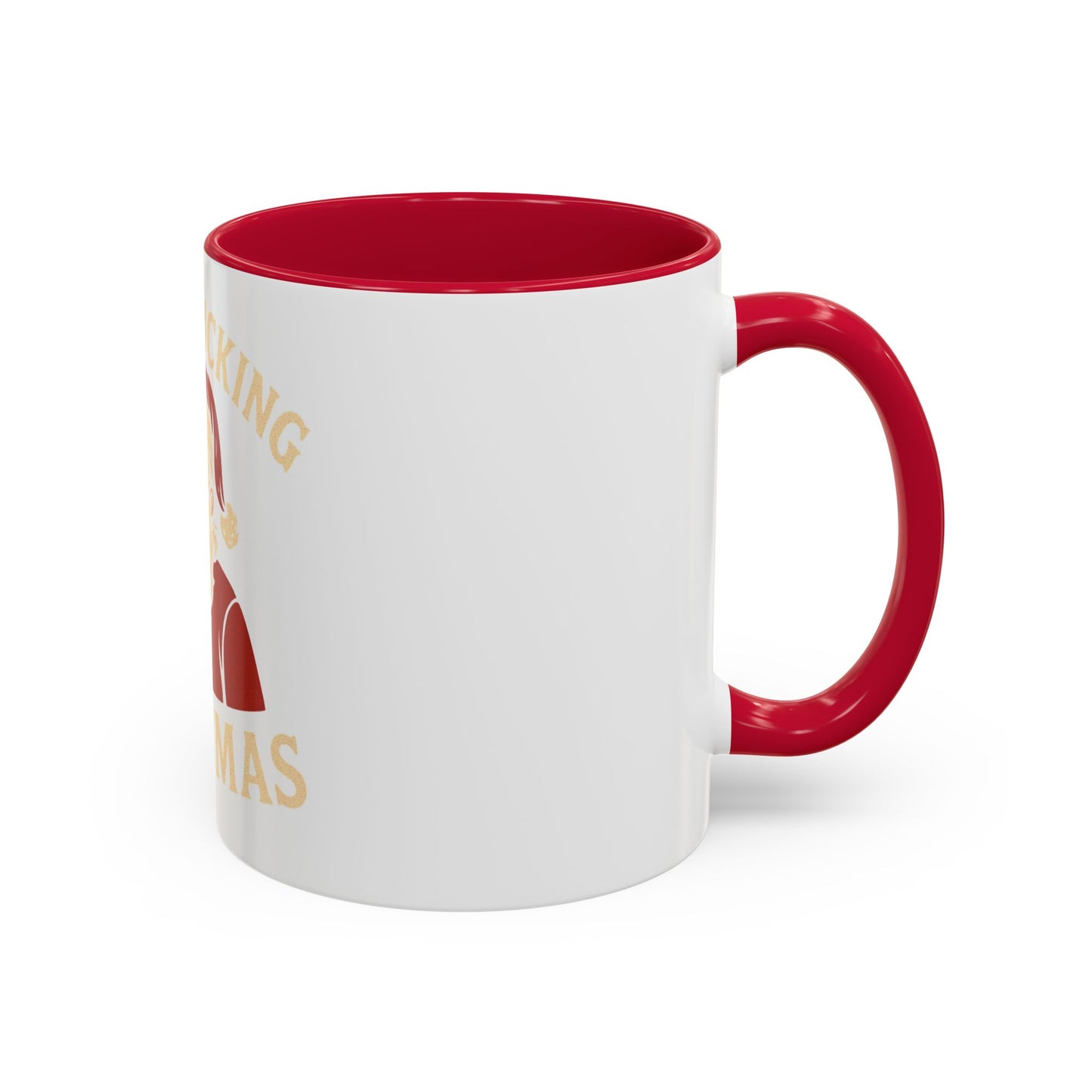 Merry Fucking Christmas Mug — Funny Santa Middle Finger Coffee Cup (11oz & 15oz)