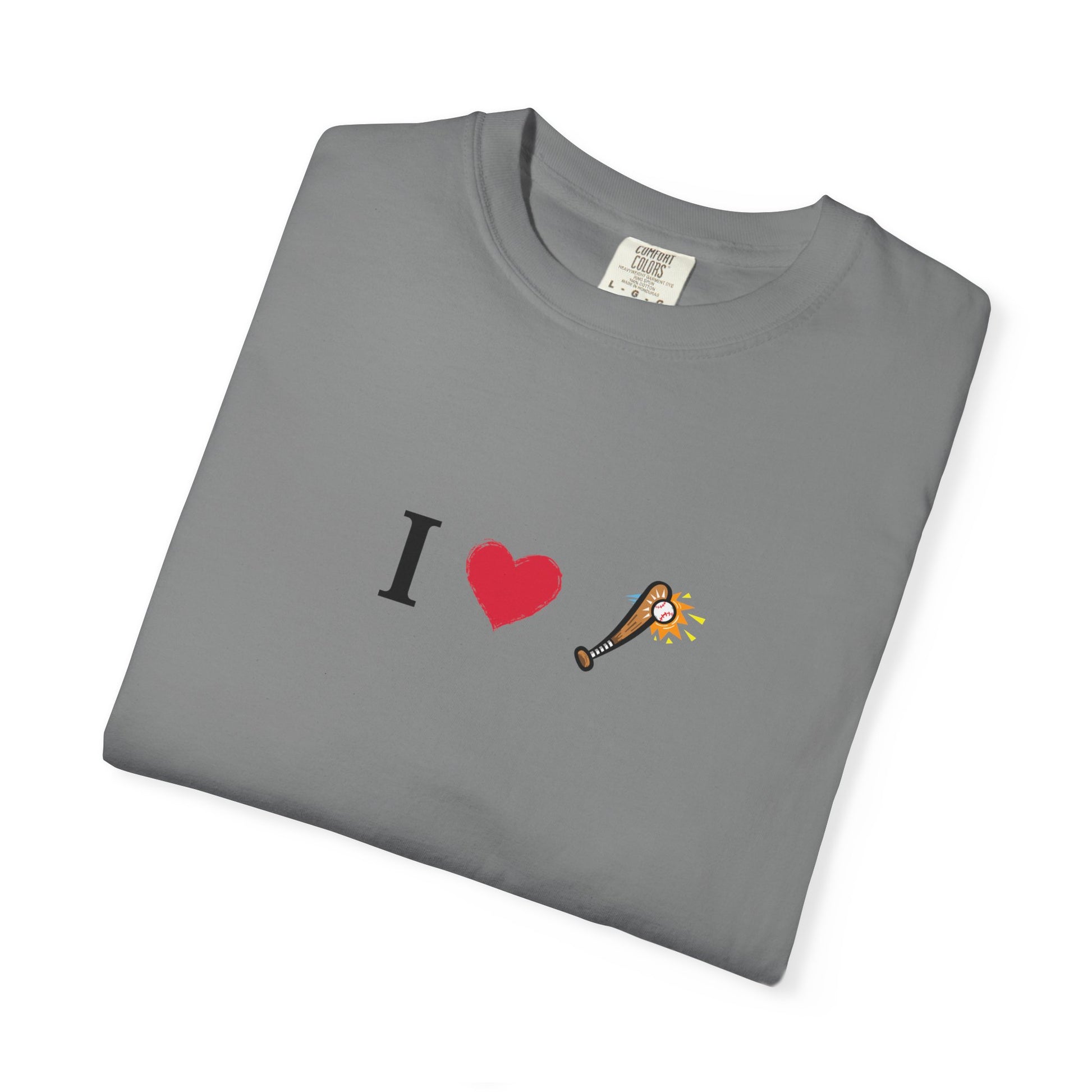 I Love Baseball  Unisex Tee, Gift for Couples, Cute Matching T-Shirts, Casual Everyday Wear, Anniversary Present, Love Shirt - TRV