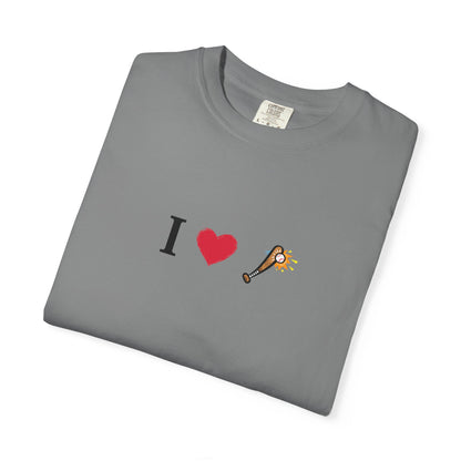 I Love Baseball  Unisex Tee, Gift for Couples, Cute Matching T-Shirts, Casual Everyday Wear, Anniversary Present, Love Shirt - TRV