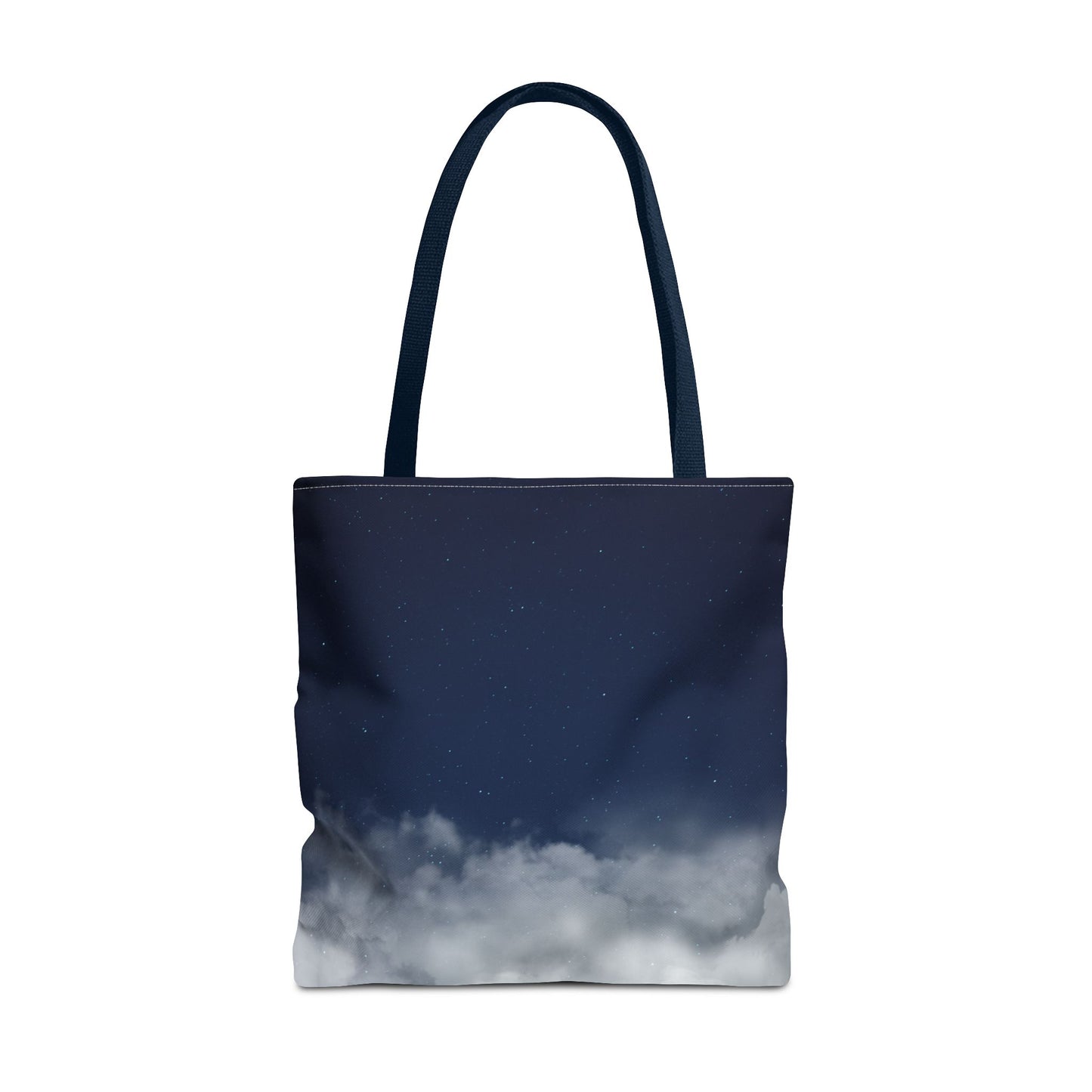Night Sky Clouds Tote Bag | Starry Navy Ombre - TRV