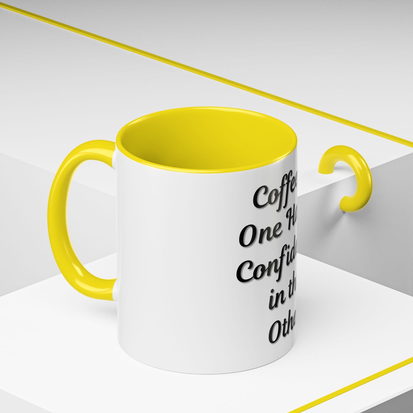 Inspirational Coffee Mug - "Coffee in One Hand, Confidence in the Other" - TRV