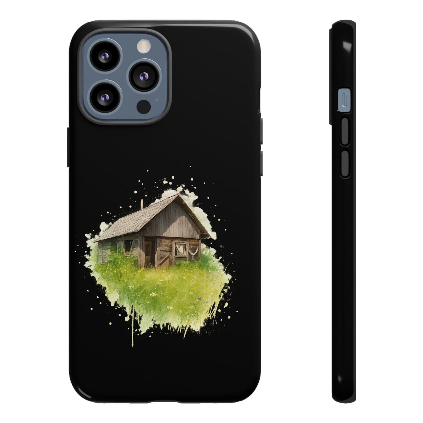 Rustic Farmhouse Phone Case, Cute Cottage Design, Tough Cases for Nature Lovers, Eco-Friendly Gift, Customizable Tech Accessories - TRV