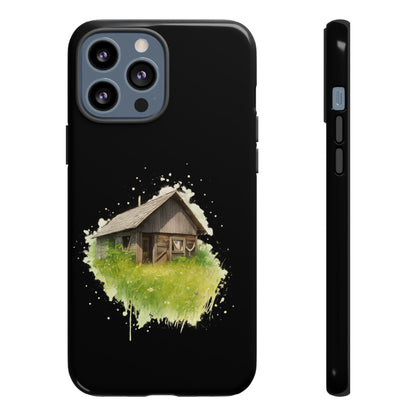 Rustic Farmhouse Phone Case, Cute Cottage Design, Tough Cases for Nature Lovers, Eco-Friendly Gift, Customizable Tech Accessories - TRV