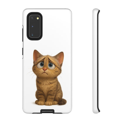 Cute Cat Phone Case, Funny Kitty Case, Animal Lover Gift, Cat Lover Accessory, Unique Cat Design Case, Pet Mom Gift - TRV