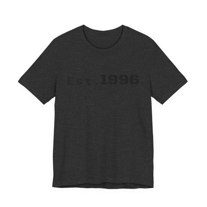 Vintage Est. 1996 T-shirt by Printify, featuring a classic design perfect for birthday gift or casual wear.