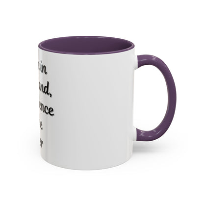 Inspirational Coffee Mug - "Coffee in One Hand, Confidence in the Other" - TRV