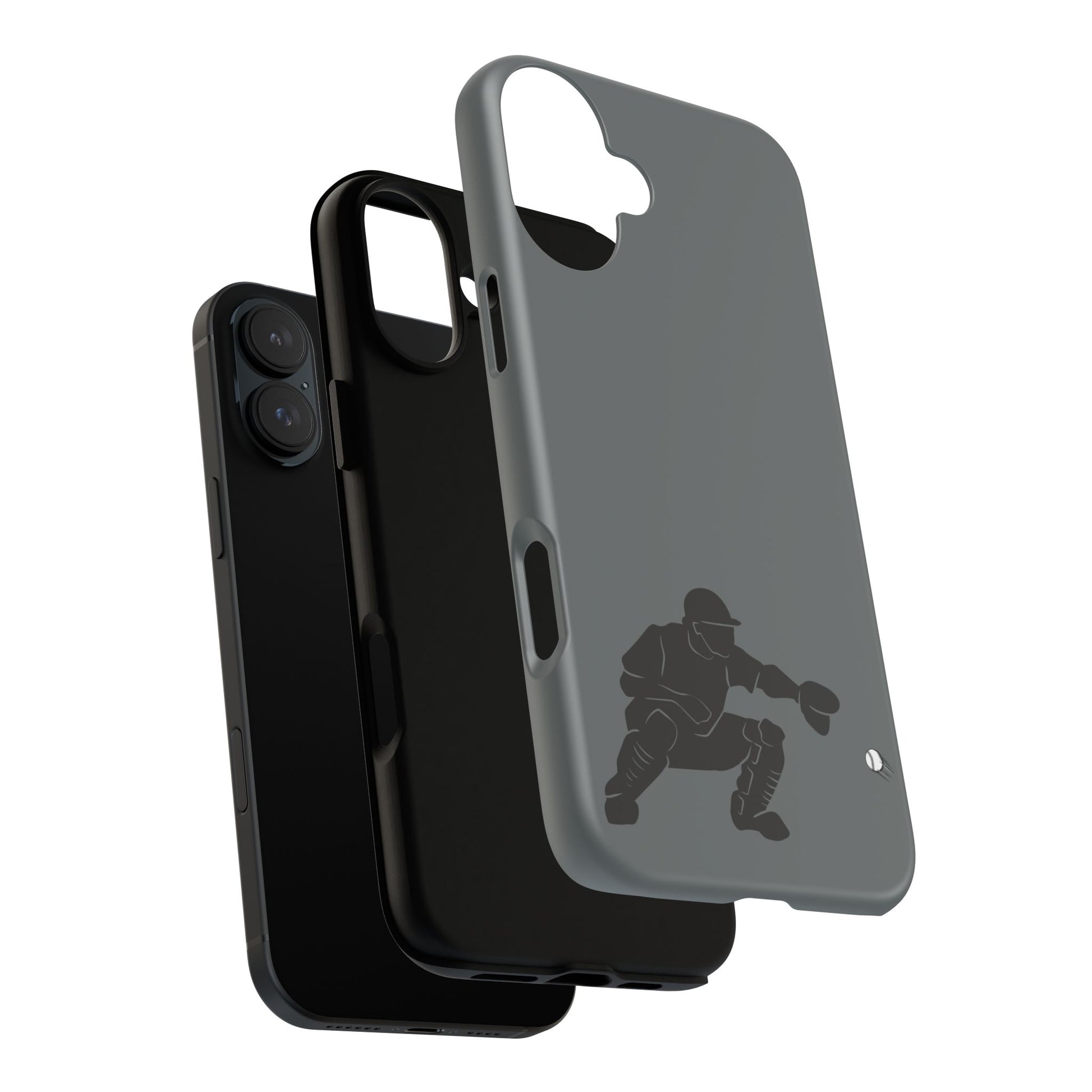 Baseball Catcher Phone Case, Sports Phone Accessory, Tough Cases, Gift for Athletes, Sports Fan Merchandise, Unique Design - TRV