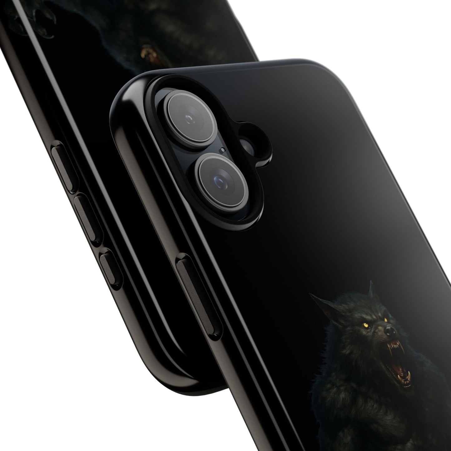 Werewolf Phone Case, Tough Cases, Black Panther Design, Gift for Animal Lovers, Phone Accessories, Fierce Phone Protection - TRV