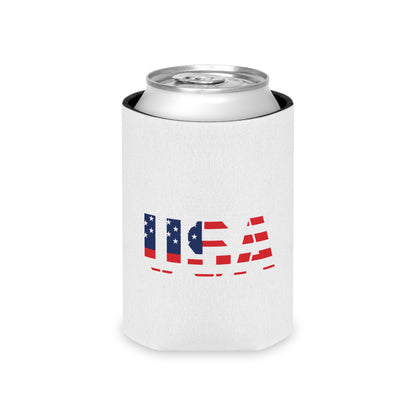 USA Flag Can Cooler - Perfect for BBQs, Independence Day, Tailgating, Memorial Day, Housewarming - TRV
