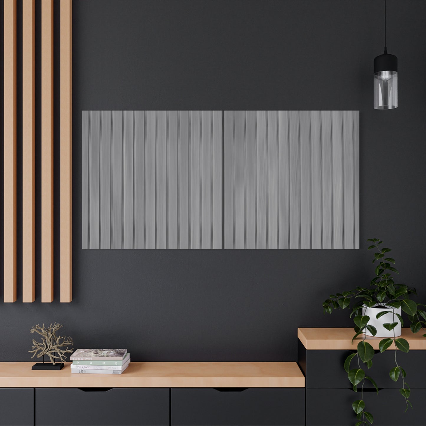 Modern Striped Canvas Art - 1.25" Stretched Wall Decor - TRV
