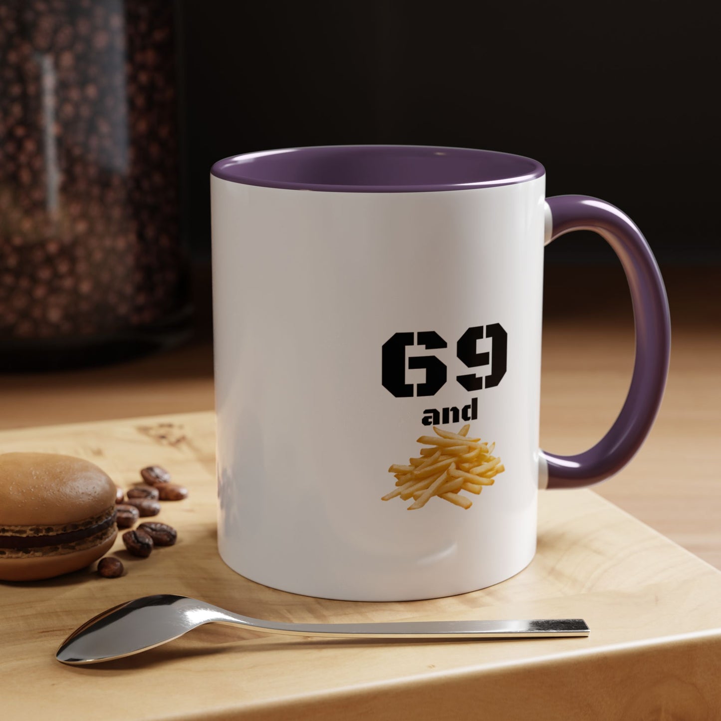 Funny Accent Coffee Mug for Food Lovers, Novelty Gift for Birthdays, Home Office Decor, Drinking Humor, Fun Kitchenware