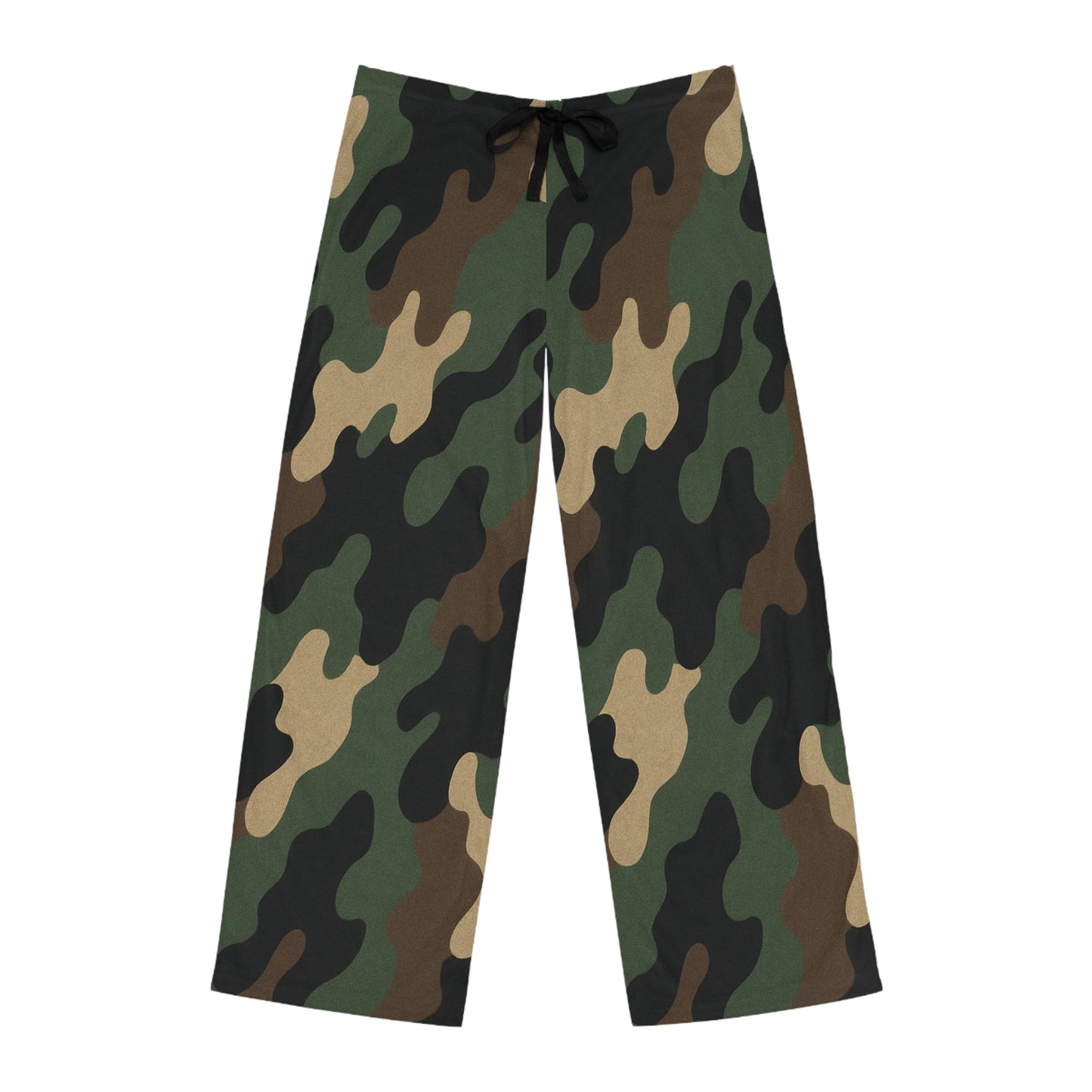 Men's camo lounge pajama pants with all-over print, comfortable sleepwear from Printify designed for relaxed, casual wear.