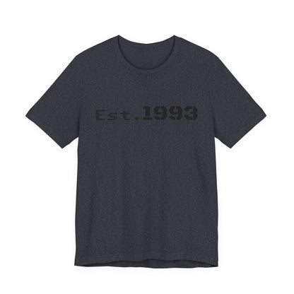 Vintage 1993 Est. T-Shirt from Printify featuring a classic "Born in 1993" design on a casual cotton tee.