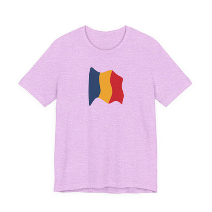 Romanian Flag Unisex Short Sleeve Tee, Casual Shirt, Travel T-Shirt, Gift for Romanians, Summer Outfit, Everyday Wear