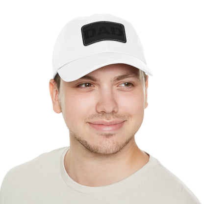 Stylish Dad Hat with Leather Patch | Perfect Gift for Fathers Day, Casual Wear, Dad's Birthday, Outdoor Activities