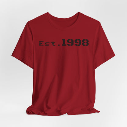 Vintage Est. 1998 Tee - Retro Unisex Shirt for Birthdays, Gifts, Everyday Wear, Casual Style, Nostalgia - TRV