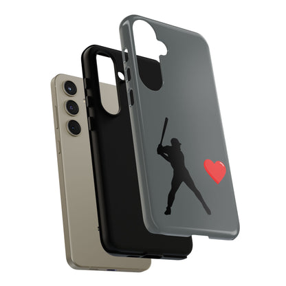 Printify baseball love phone case featuring sporty design, durable protective cover for sports enthusiasts and Father's Day gift.