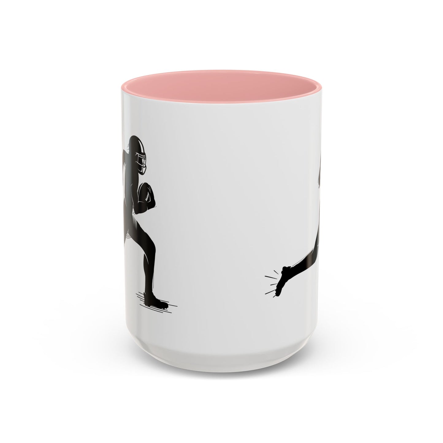 Football Player Themed Accent Coffee Mug, Sports Fan Gift, Unique Mug for Athletes, Coffee Lover, Game Day Essential - TRV
