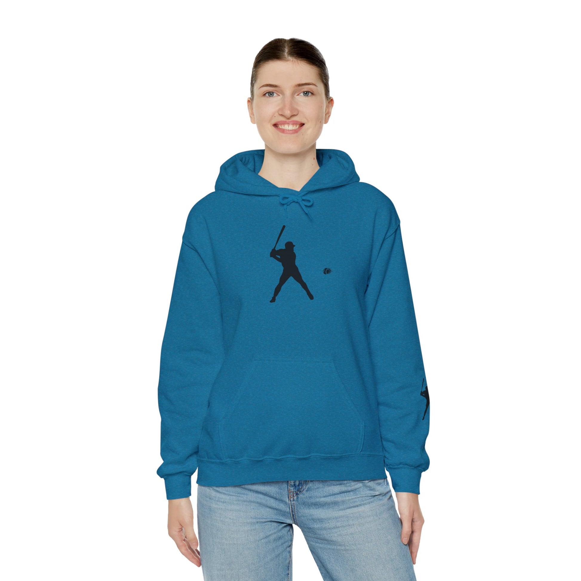 Baseball Themed Unisex Hoodie, Streetwear, Sports Fan Sweatshirt, Gift for Athletes, Casual Wear, Fall Fashion - TRV