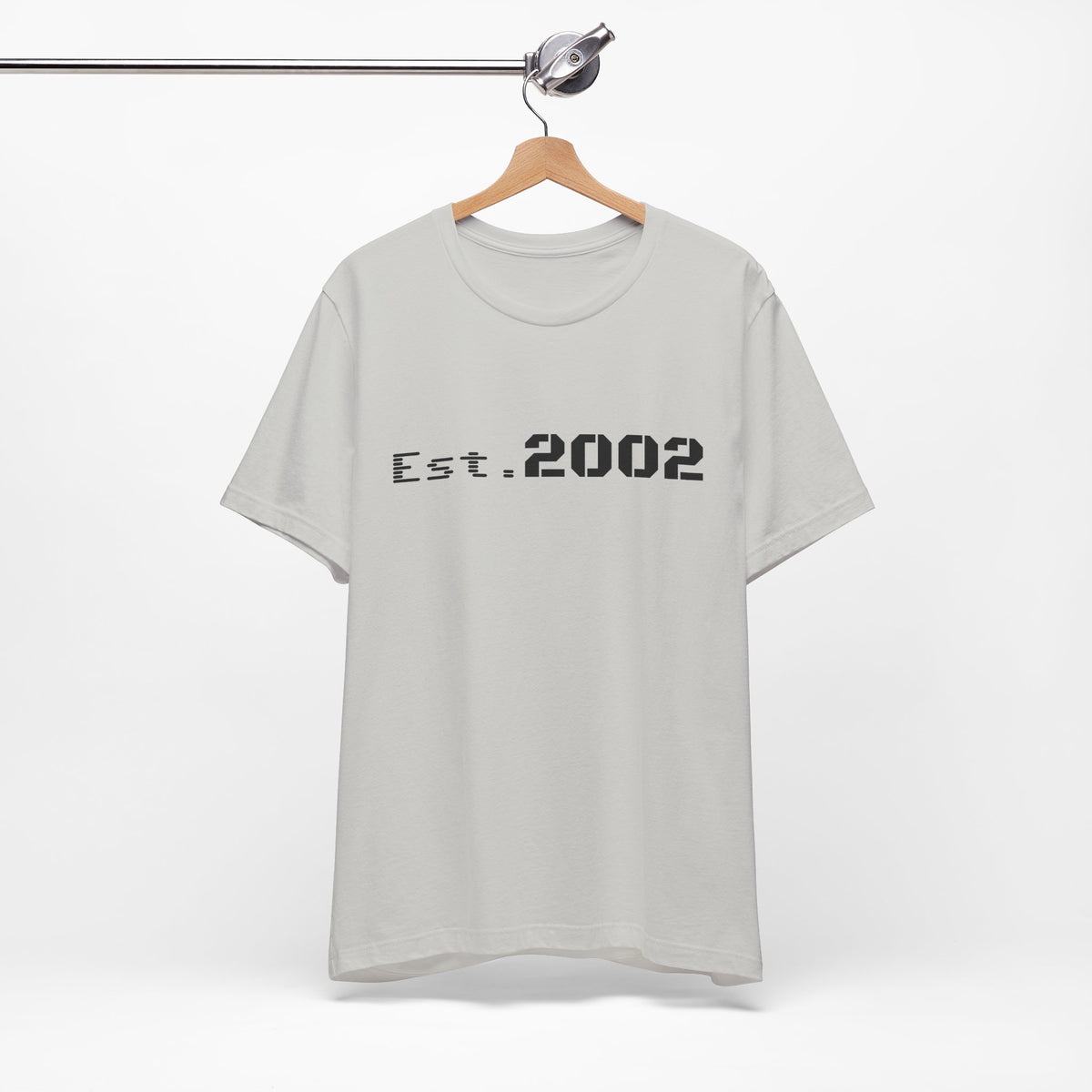 Vintage Est. 2002 T-Shirt by Printify, featuring classic anniversary design and comfortable cotton fabric.