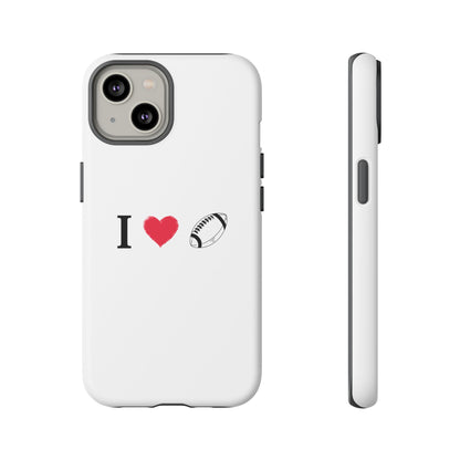 Football Love Phone Case - Tough Cases, Unique Sports Lover Gift, Personalized Cellphone Cover, Birthday Present, Sports Equipment - TRV