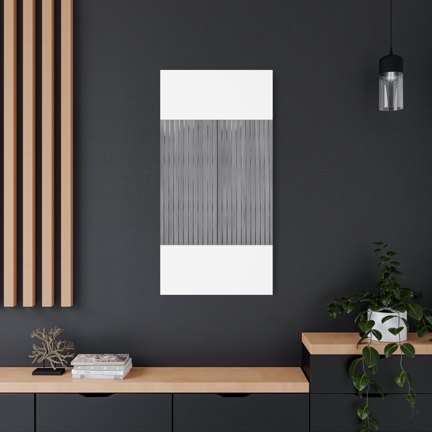Modern Striped Canvas Art - 1.25" Stretched Wall Decor - TRV