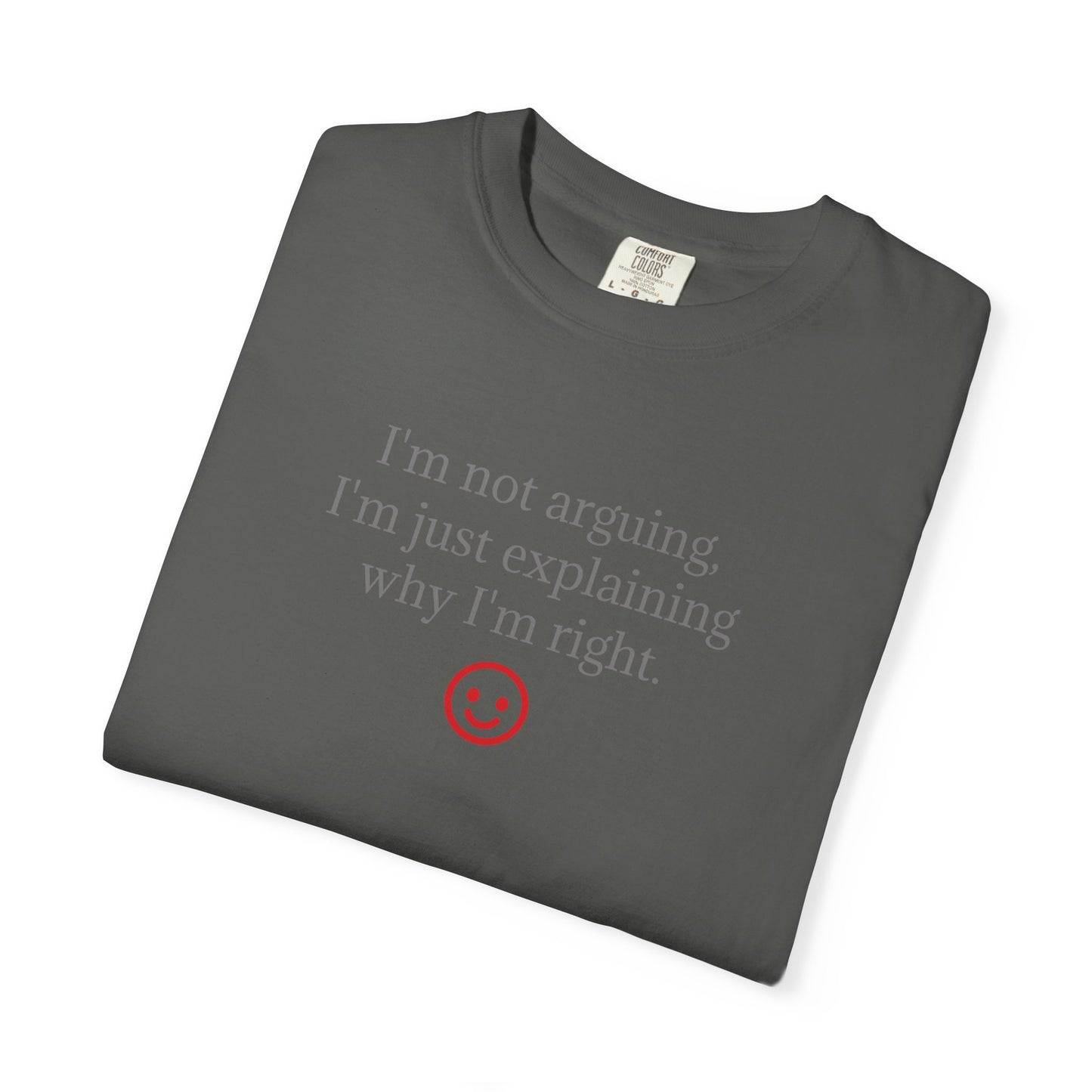I'm Not Arguing I'm Just Explaining Why I'm Right T-shirt | Funny Quote Tee