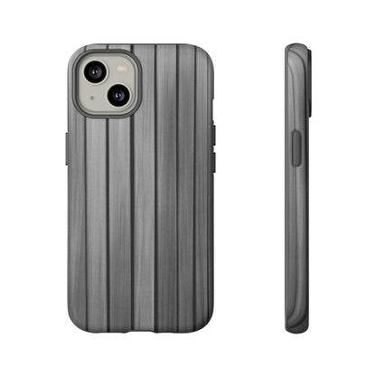 Ribbed metal texture Printify iPhone case offering tough protection and stylish design for iPhone models.