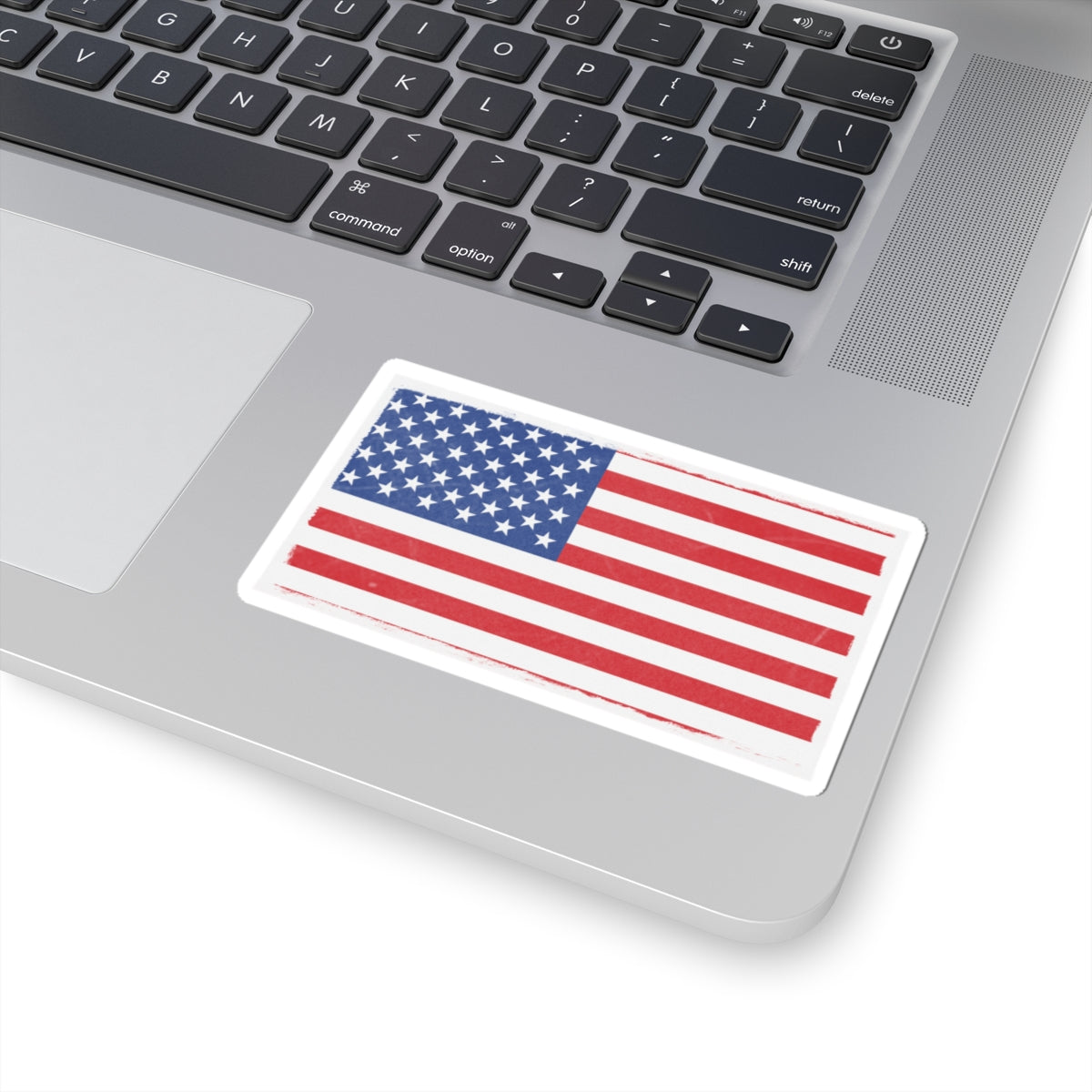 USA flag kiss-cut sticker with patriotic design, ideal for decorating or gifting for Independence Day.