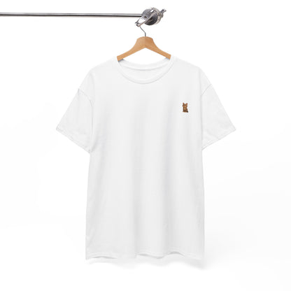 Brown kitten graphic cat lover T-shirt from Printify featuring a cute feline design on a casual tee.