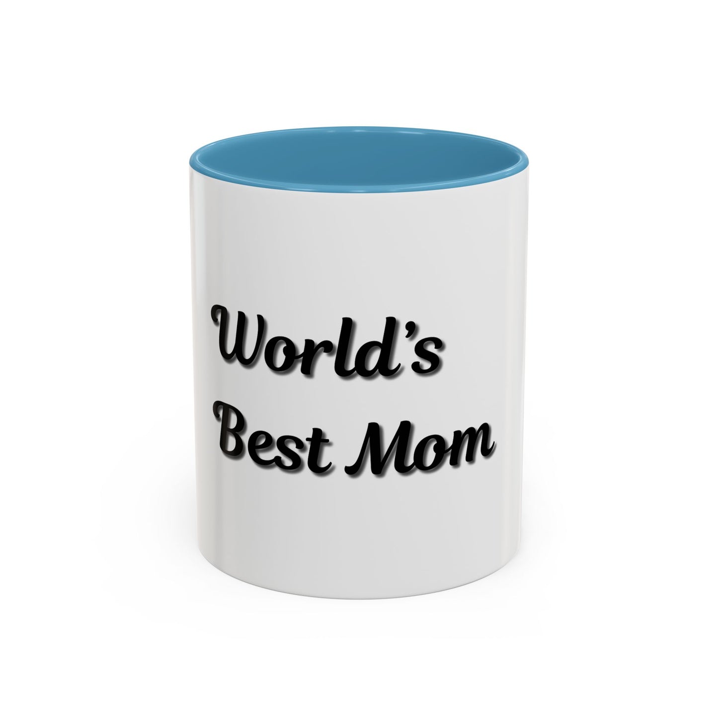 World's Best Mom Accent Coffee Mug - 11oz & 15oz - Perfect Gift for Mother's Day - TRV