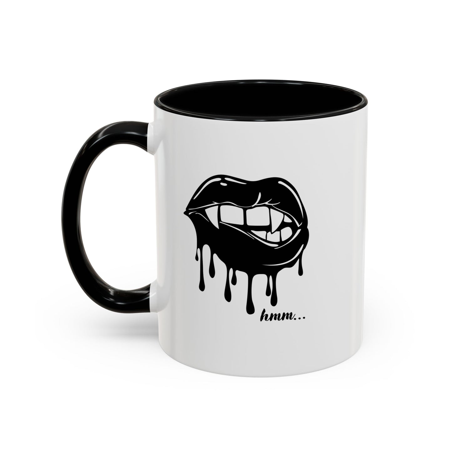 Vampire Lip Accent Coffee Mug - 11oz & 15oz - Unique Halloween Gift