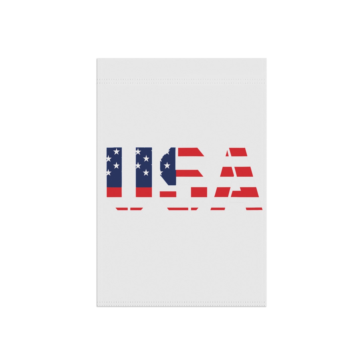 USA flag garden banner featuring patriotic design, perfect for yard decor during Memorial Day celebrations.