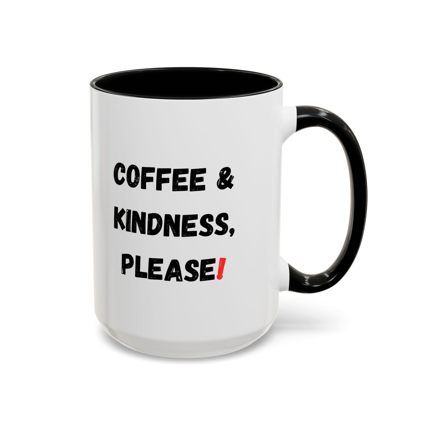 Coffee & Kindness Mug - Inspirational Coffee Cup, Gift for Friends, Office Decor, Encouragement, Morning Motivation