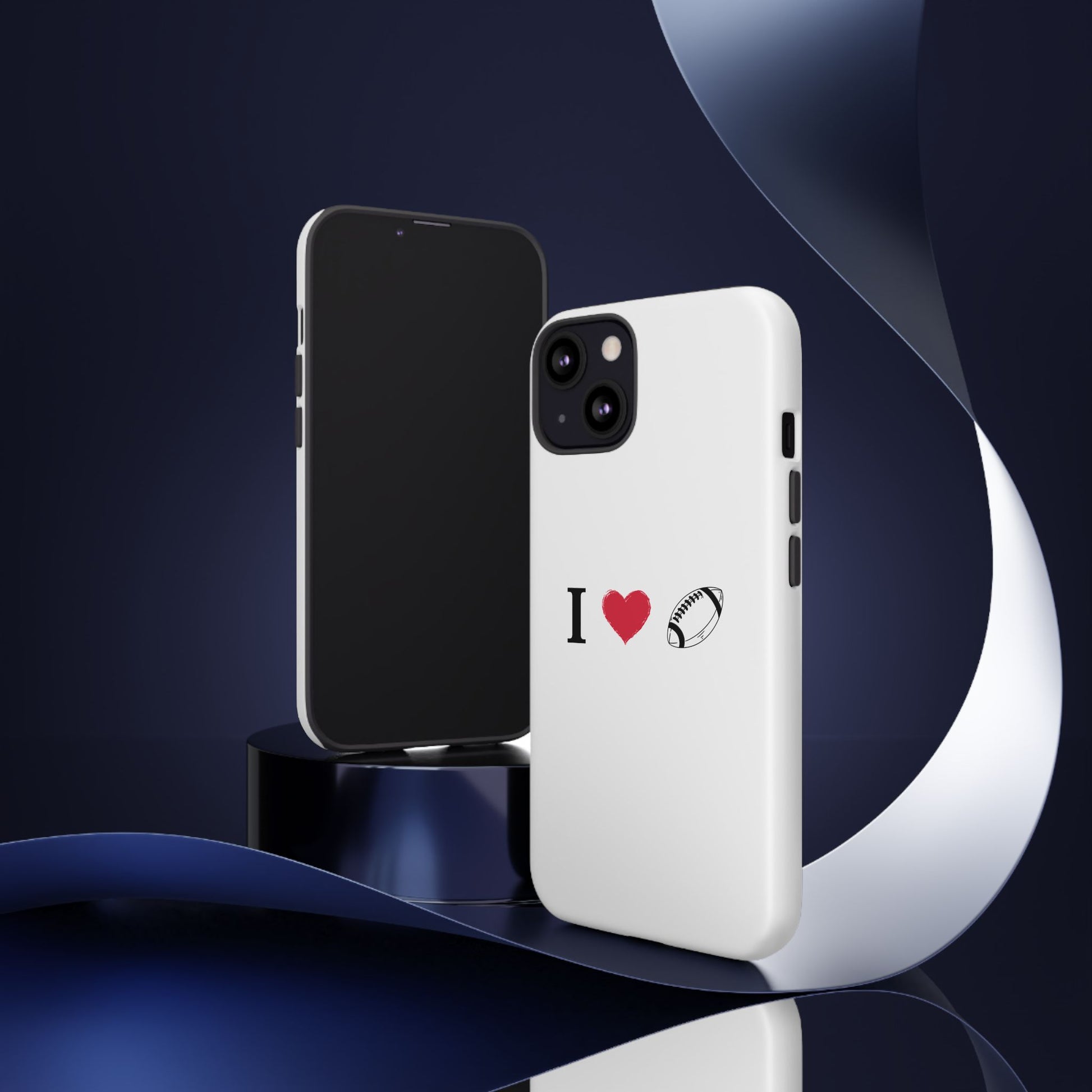 Football Love Phone Case - Tough Cases, Unique Sports Lover Gift, Personalized Cellphone Cover, Birthday Present, Sports Equipment - TRV