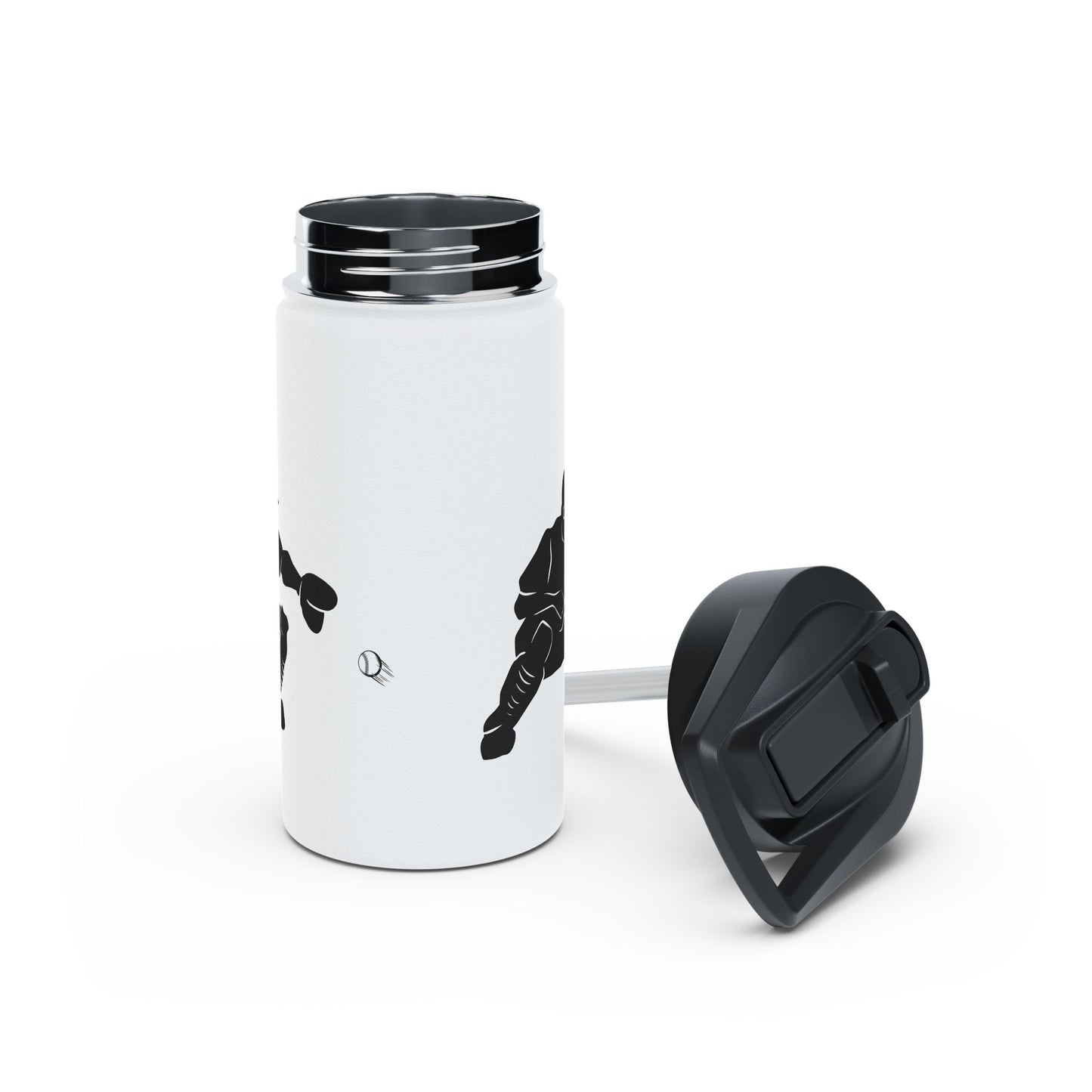 Soccer Player Stainless Steel Water Bottle — Sports Bottle for Athletes & Fans