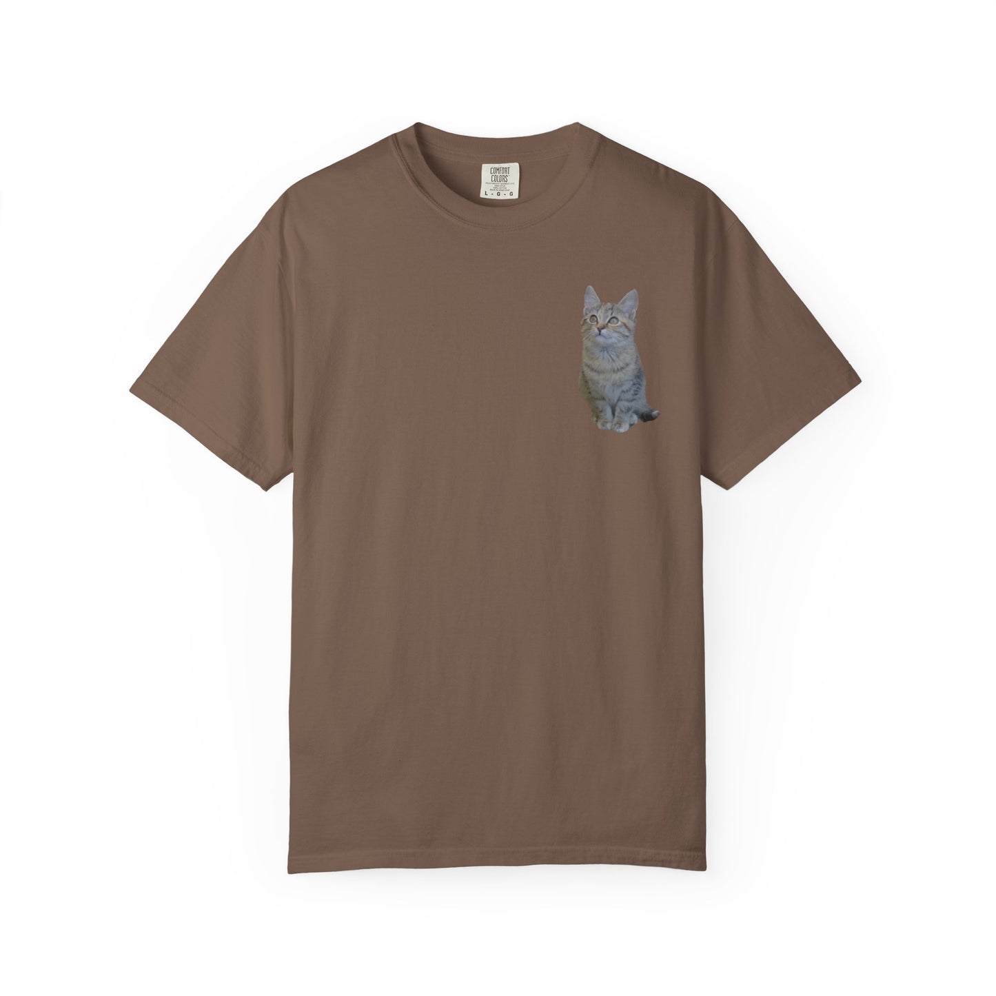 Whimsical Cat Pocket T-Shirt for Cat Lovers - TRV