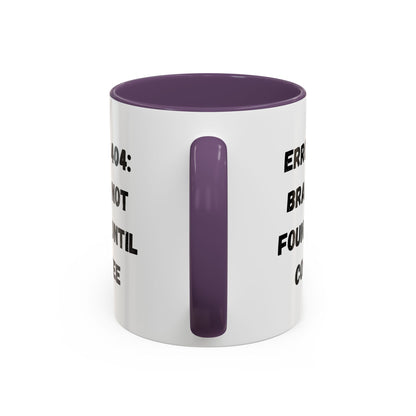 Error 404 Coffee Mug - Perfect for Your Daily Brew, Gift for Programmers, Humor for Coffee Lovers, Office Desk Decor, Nerdy Kitchenware