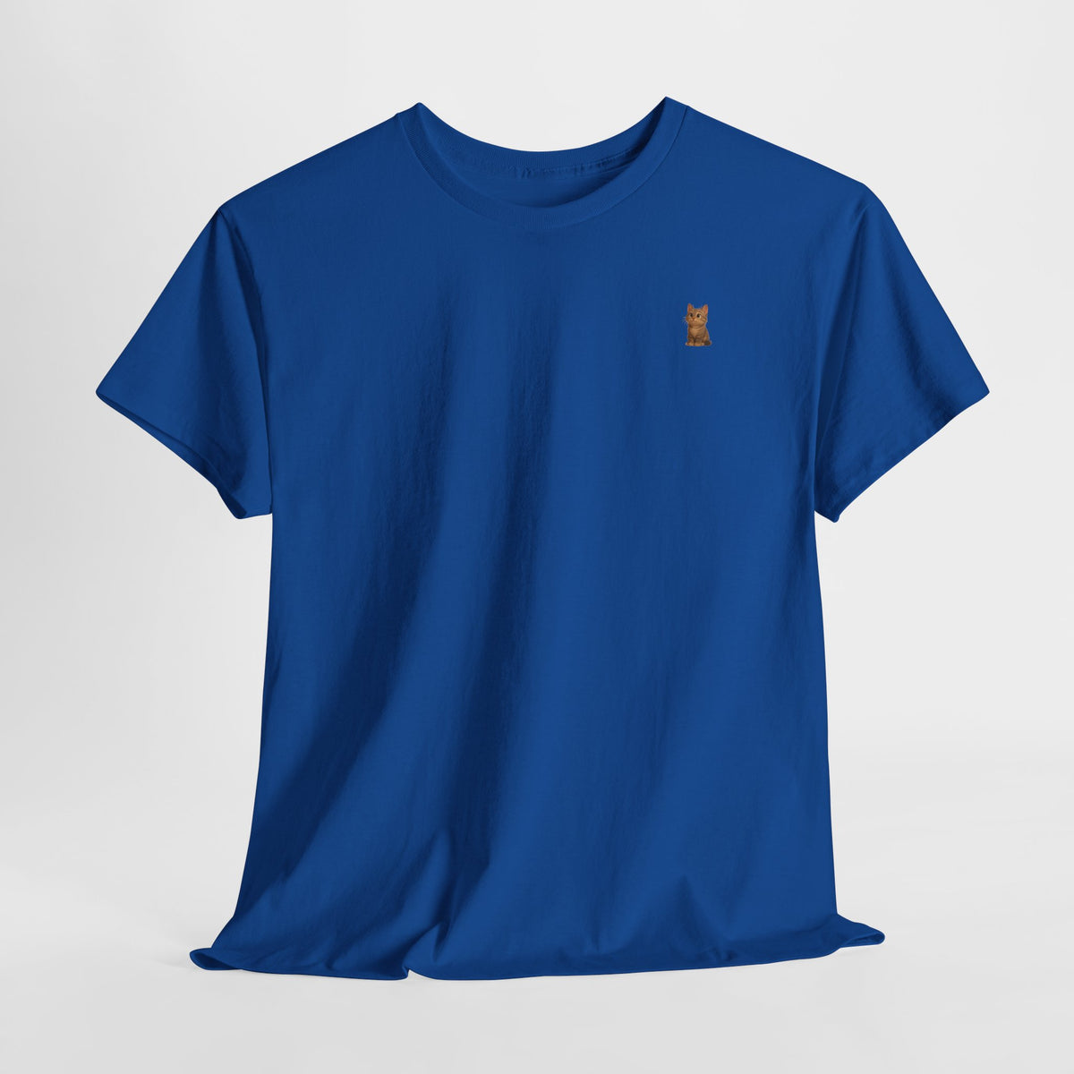 Brown kitten graphic T-shirt for cat lovers, featuring cute cat design on a casual printify T-shirt.