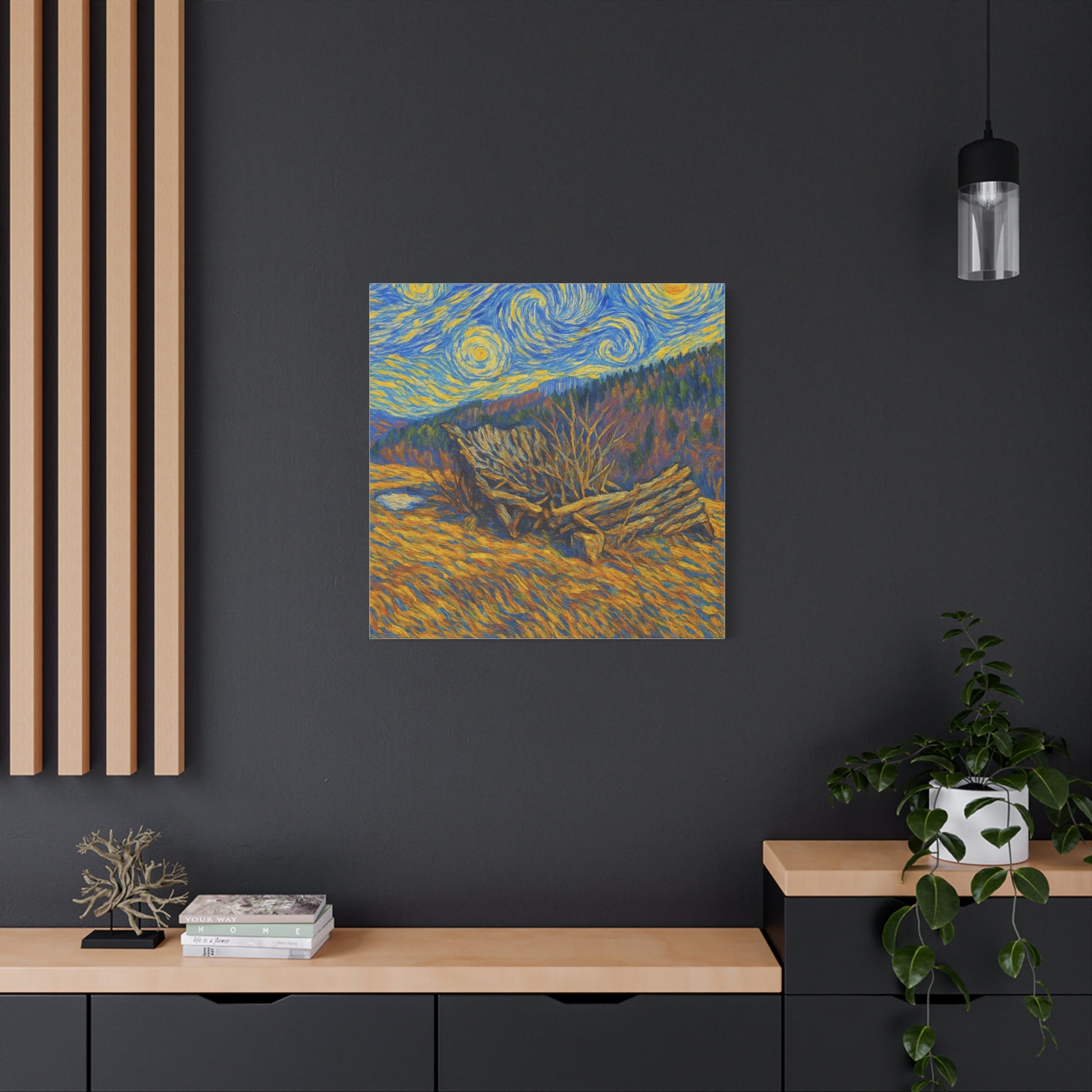Artistic Van Gogh Style Canvas Wall Art, Nature Inspired Decor, Home Aesthetic, Gift for Art Lovers, Gallery Wall Piece, Living Room Decor, [...] - TRV