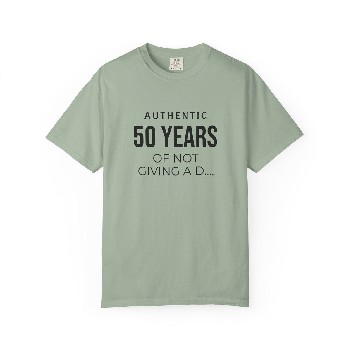 Custom garment-dyed T-shirt by Printify, featuring a soft fabric and classic fit, perfect for personalized designs.
