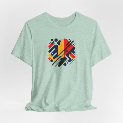 Artistic Heart Unisex Jersey Tee - Vibrant Graphic Tee, Casual Wear, Gift for Art Lovers, Birthday Surprise, Everyday Comfort - TRV