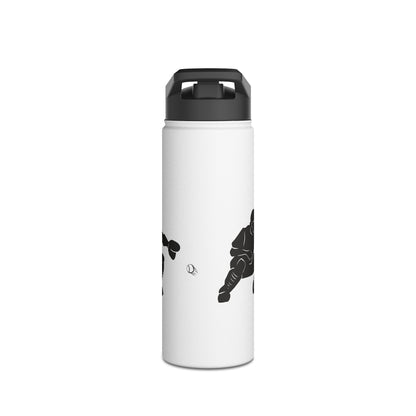 Soccer Player Stainless Steel Water Bottle — Sports Bottle for Athletes & Fans