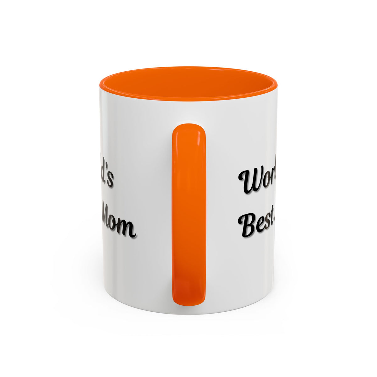 Black ceramic coffee mug with "World's Best Mom" accent design, ideal for Mother's Day gift from Printify