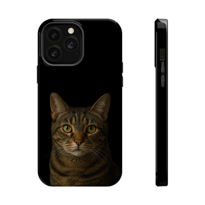Magnetic Impact-Resistant Phone Case — Realistic Tabby Cat Portrait