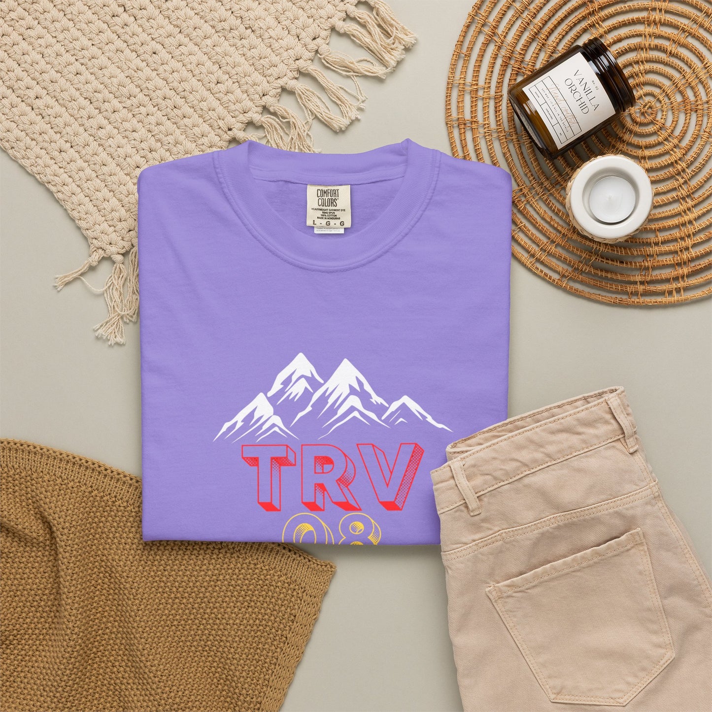 TRV08 Logo Tee | Unisex Garment-Dyed T-Shirt