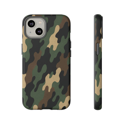 Camouflage Phone Case, Tough Cases, Military Style, Unique Phone Accessories, Gift for Him, Durable Phone Cover - TRV