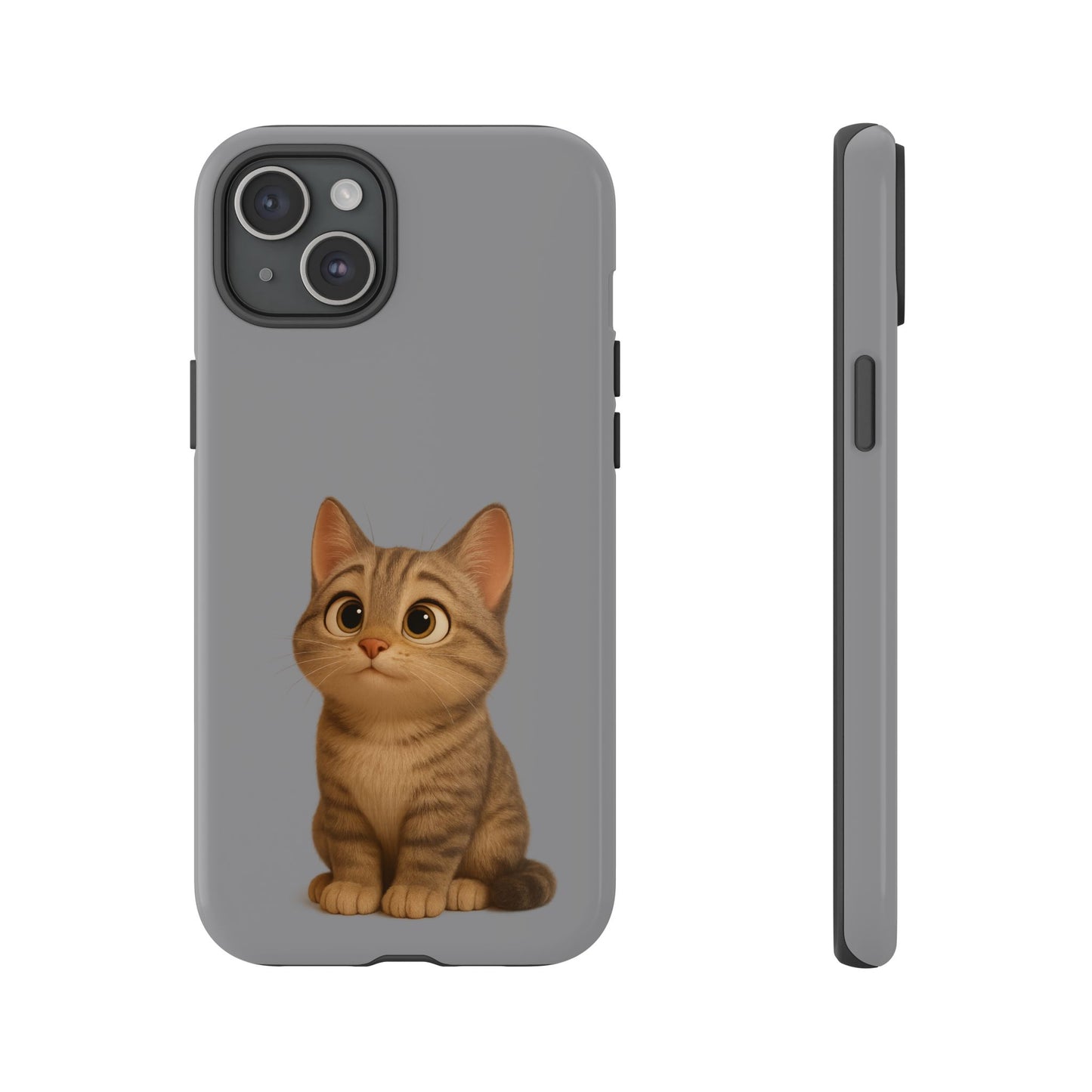 Cute Cat Phone Case, Kawaii Pet Accessory, Gift for Cat Lovers, Animal Phone Cover for Kids, Unique Kitty Design, Birthdays, Holidays - TRV