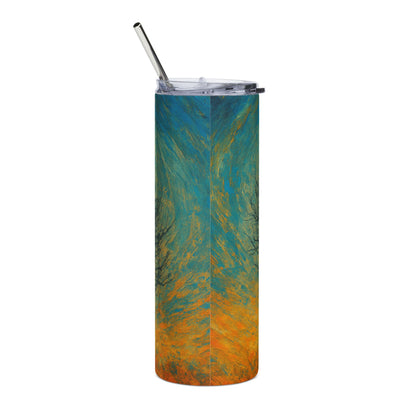 Serene Nature-Inspired Stainless Steel Tumbler, 20oz | Ideal for Outdoors, Gifts, Home, Coffee Lovers, Travel, Eco-Friendly - TRV